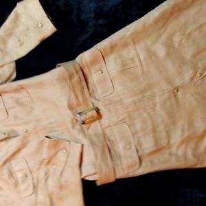 Women's Ralph Lauren 8 khaki button up dress